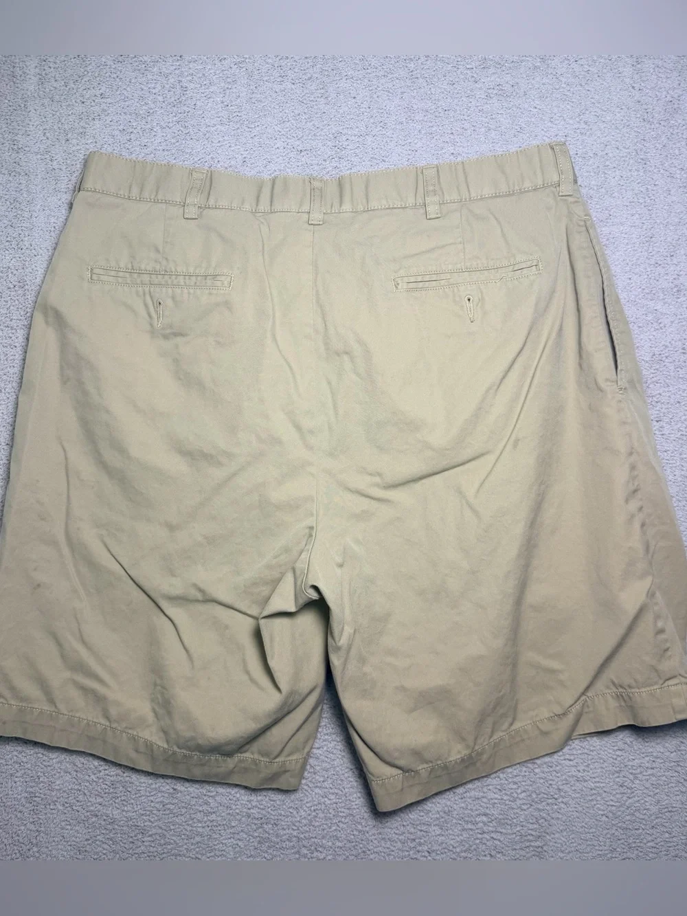 Vintage Polo Ralph Lauren Pleated Chino Shorts Men’s 36 Fits 34 Khaki Preppy